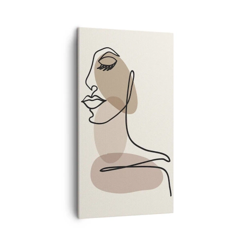Canvastavla - Bild på duk - Skönhetens säkra linje - 45x80 cm