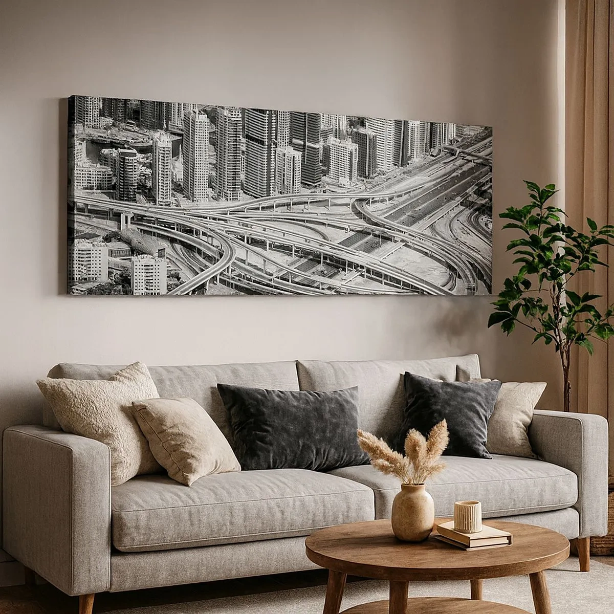 Canvastavla - Bild på duk - Dubai - en omöjlig stad - 100x40 cm