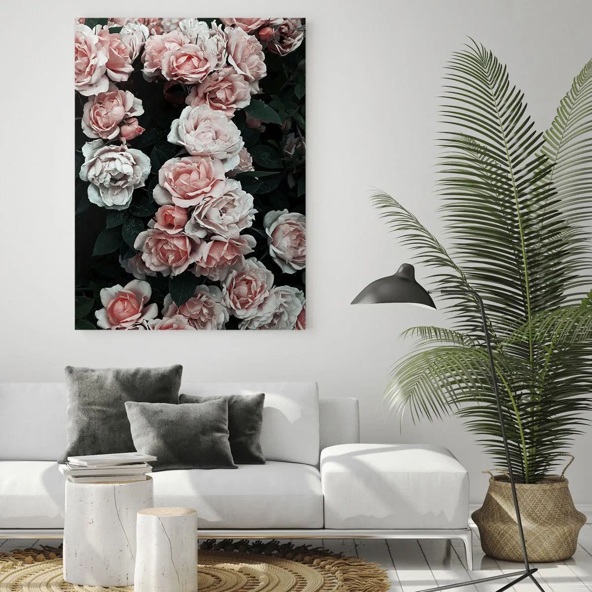 Glastavla - Bild på glas - Rosansamble - 50x70 cm