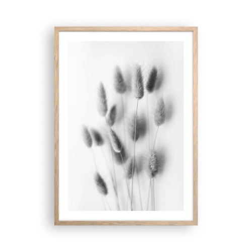 Affisch i ram av ljusek - Fluffigt gräs - 50x70 cm