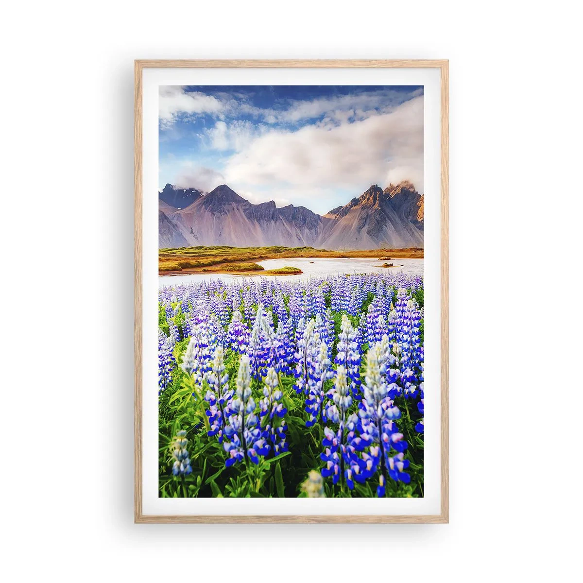 Affisch i ram av ljusek - Styrka och stränghet bredvid mildhet - 61x91 cm