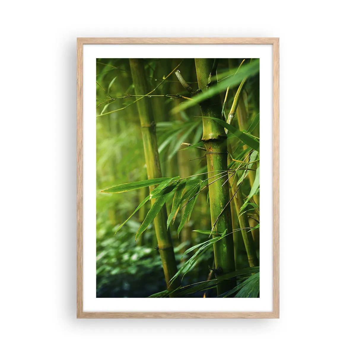 Affisch i ram av ljusek - Lär känna grönskan i sig - 50x70 cm