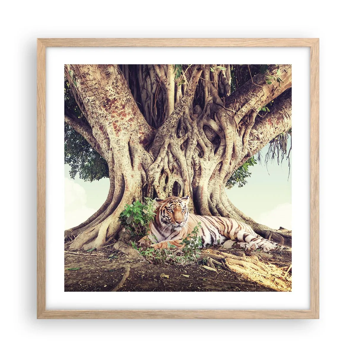 Affisch i ram av ljusek - Vi från Första Moseboken - 50x50 cm