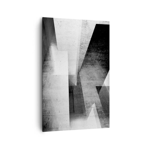 Canvastavla - Bild på duk - Rummets struktur - 80x120 cm