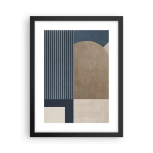 Affisch i svart ram - Komposition av enkelhet och rundhet - 30x40 cm