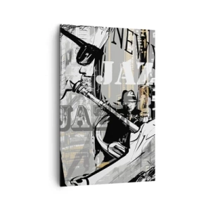 Canvastavla - Bild på duk - I New Yorks rytm - 80x120 cm