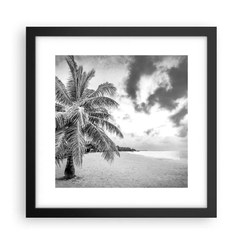 Affisch i svart ram - När du längtar efter ensamheten... - 30x30 cm