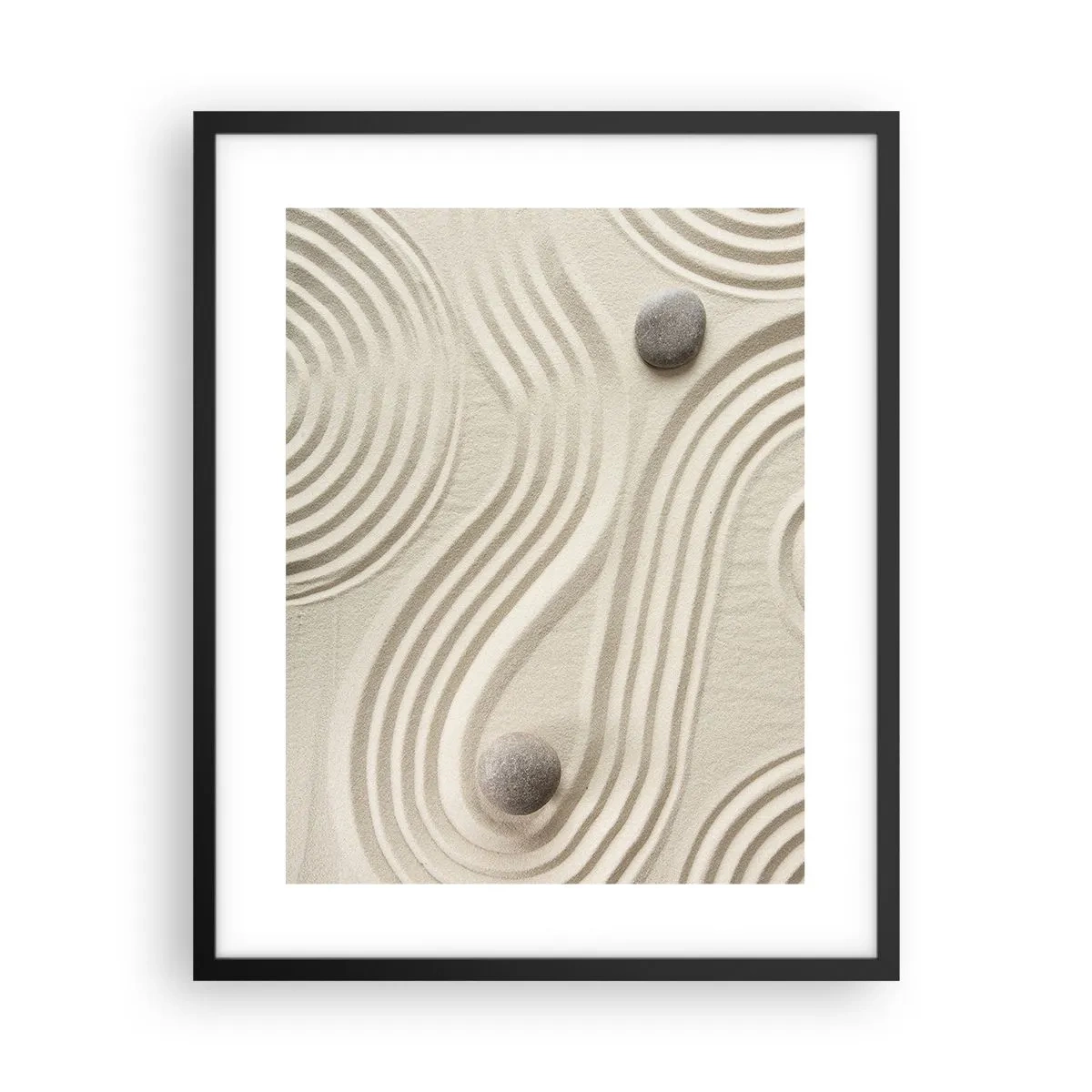 Affisch i svart ram - Värmens beröring - 40x50 cm