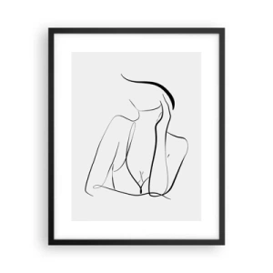 Affisch i svart ram - På drömvågen - 40x50 cm