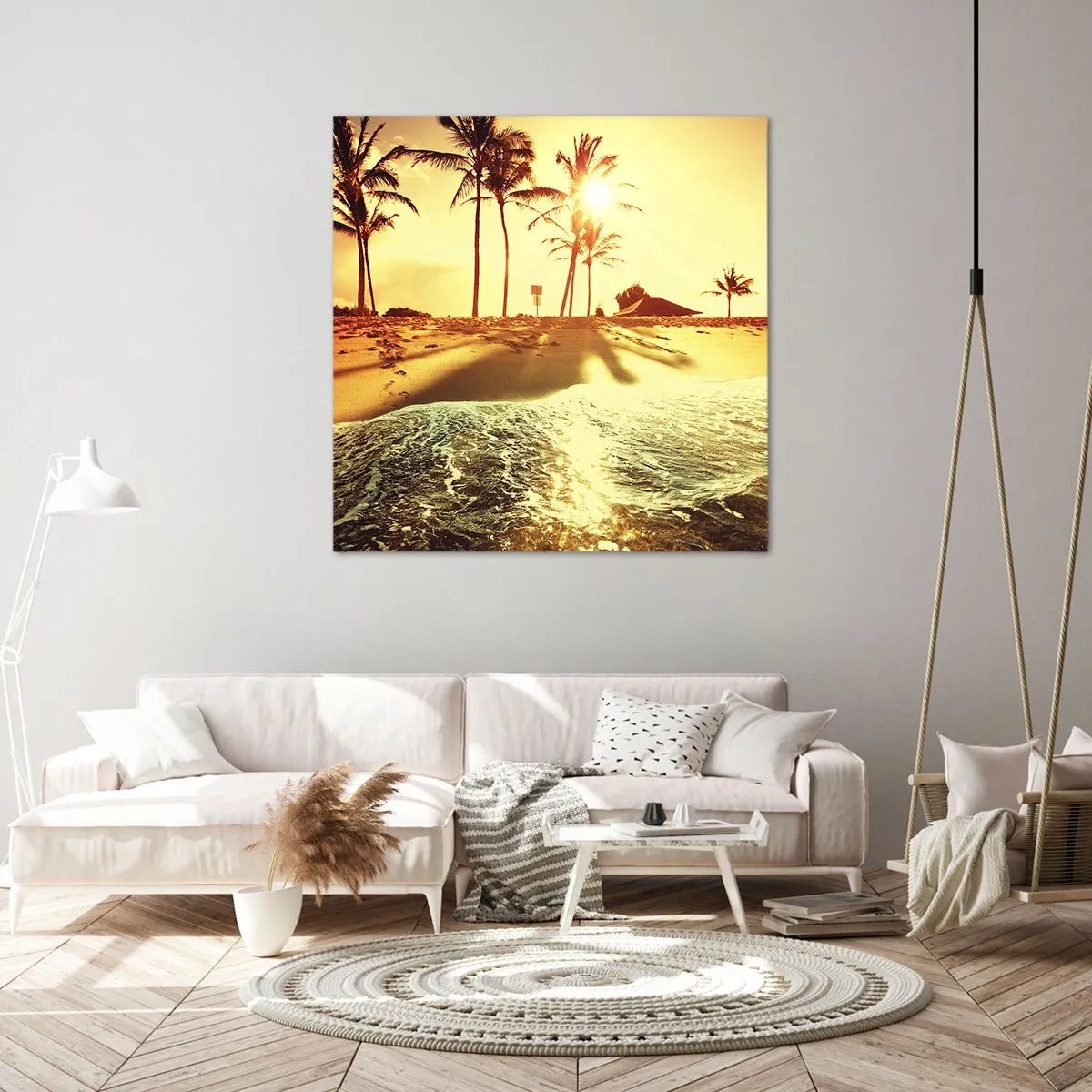Canvastavla - Bild på duk - Kalifornisk morgon - 70x70 cm