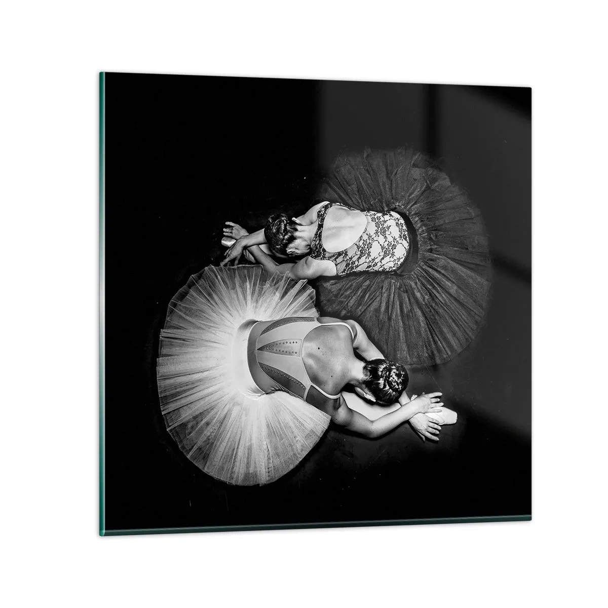 Glastavla - Bild på glas - Jin och jang – den perfekta balansen - 60x60 cm