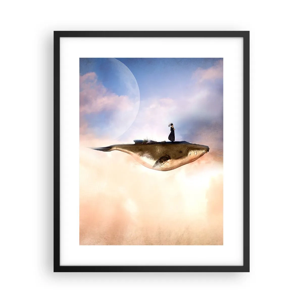 Affisch i svart ram - Överrealistisk resa - 40x50 cm