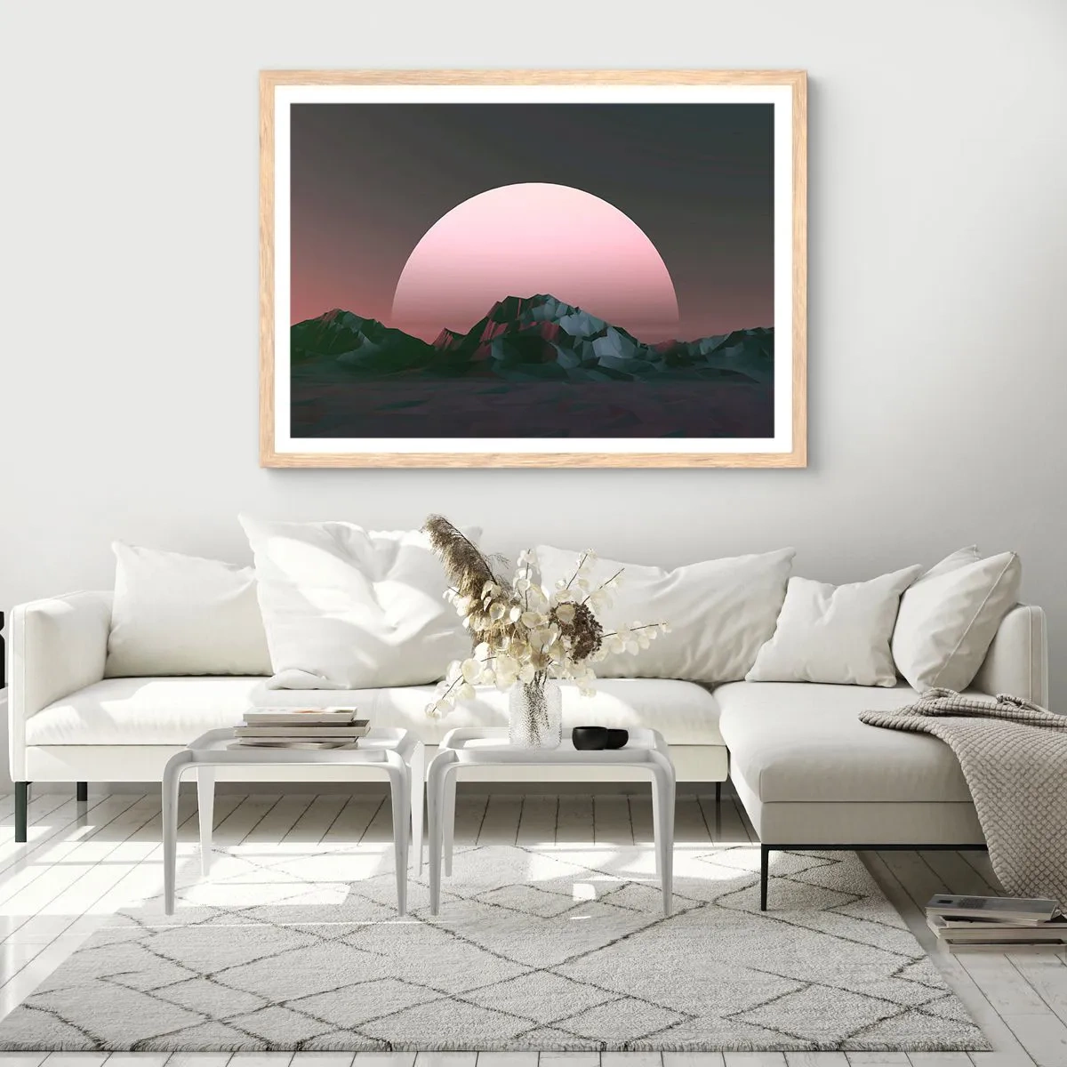 Affisch i ram av ljusek - I den granliggande galaxen - 91x61 cm