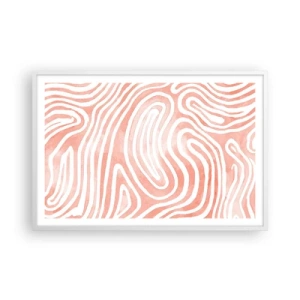 Affisch i vit ram - I en labyrint av koraller - 91x61 cm