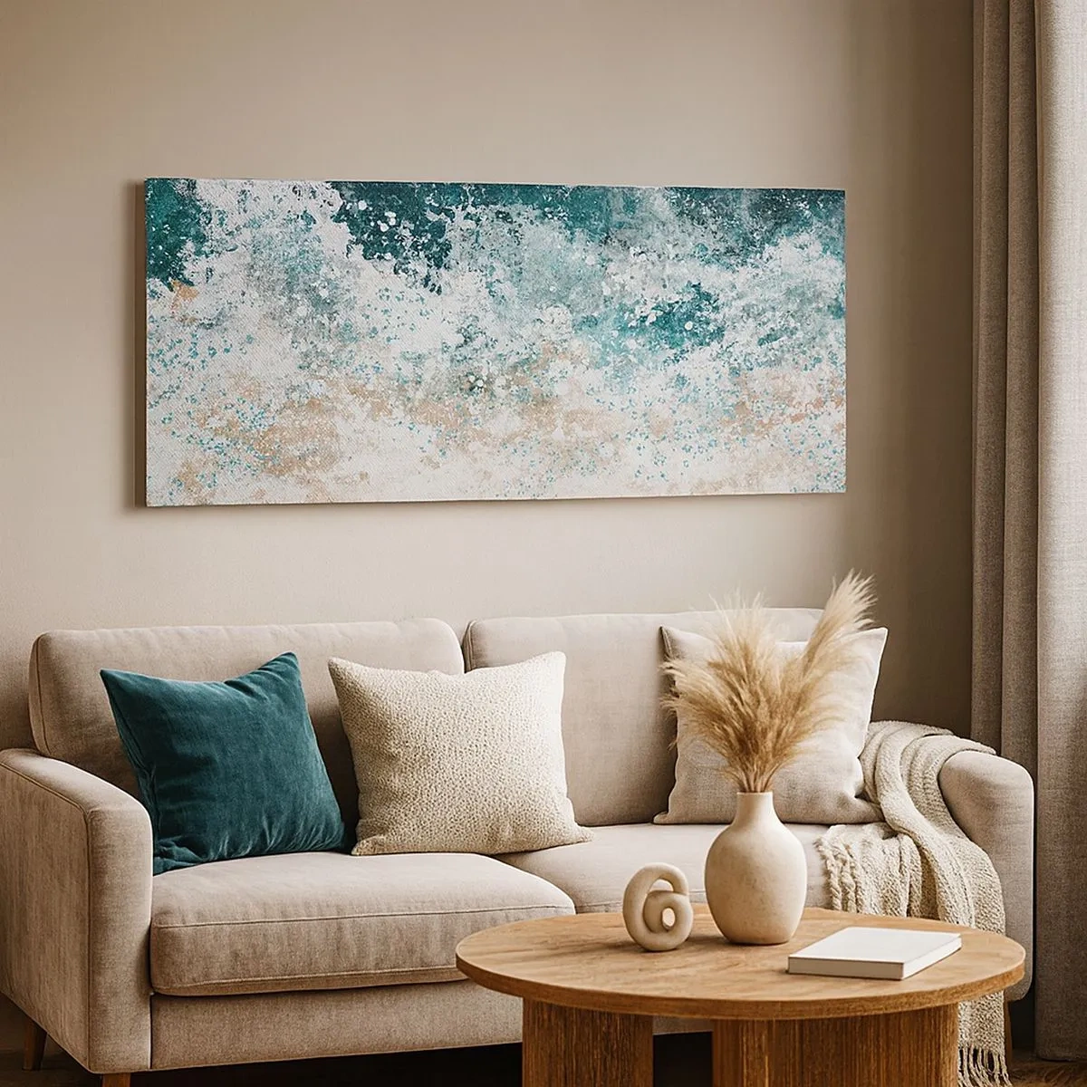 Canvastavla - Bild på duk - Berättelser från havet - 100x40 cm