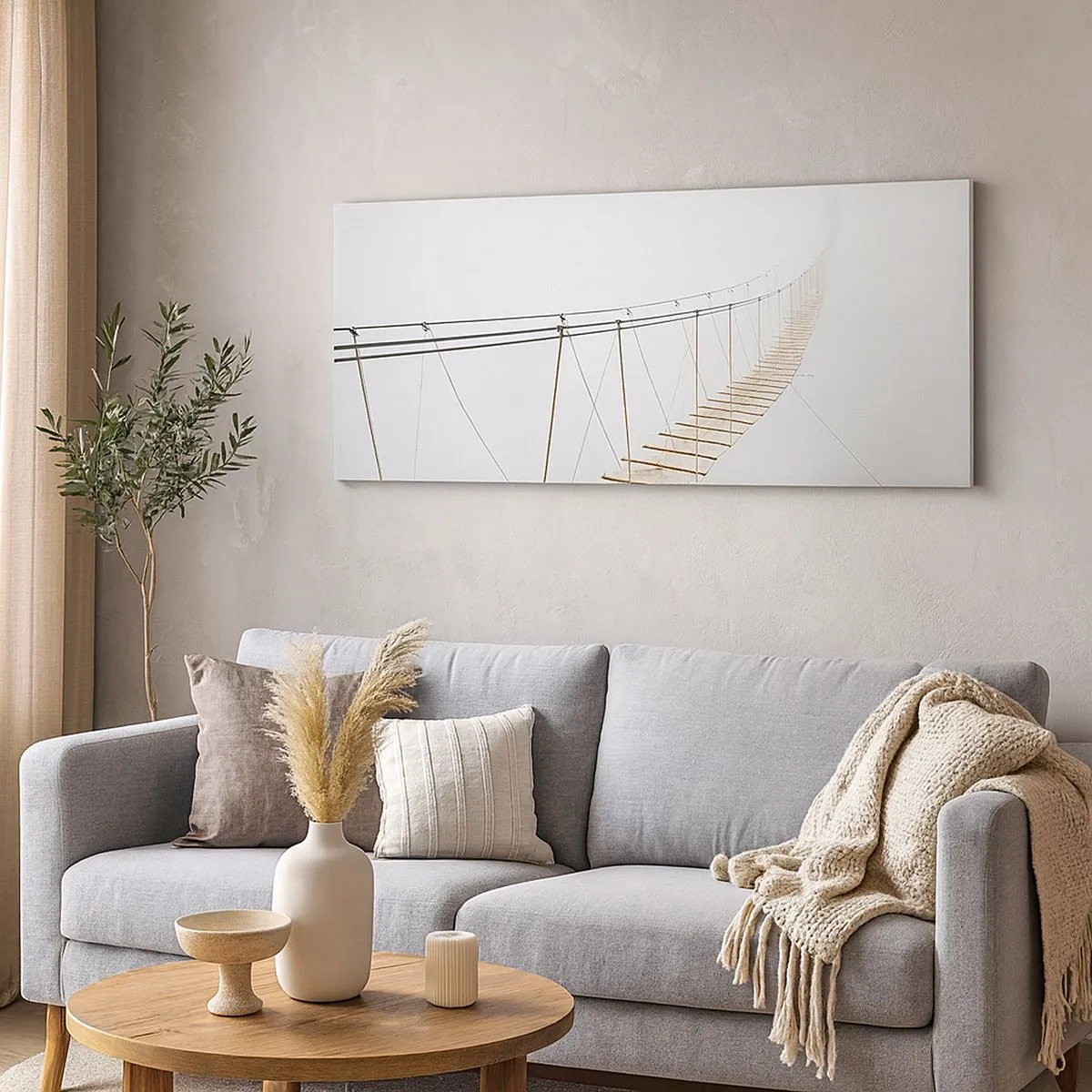 Canvastavla - Bild på duk - Vart leder den dig? - 100x40 cm