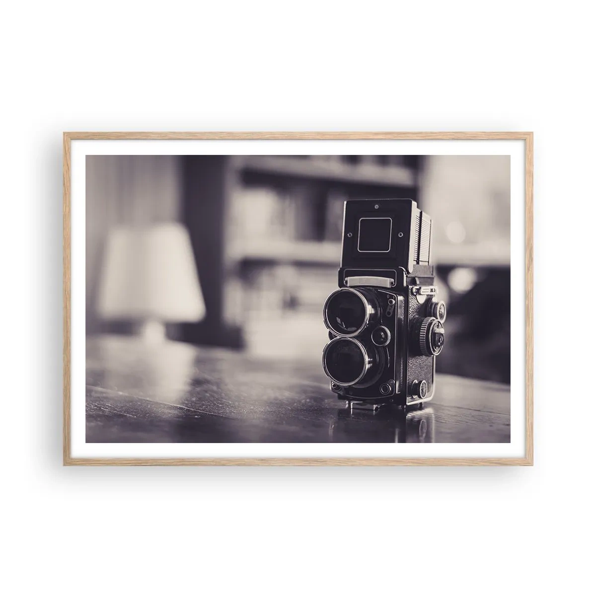 Affisch i ram av ljusek - Ett gammalt fotografis magi - 100x70 cm