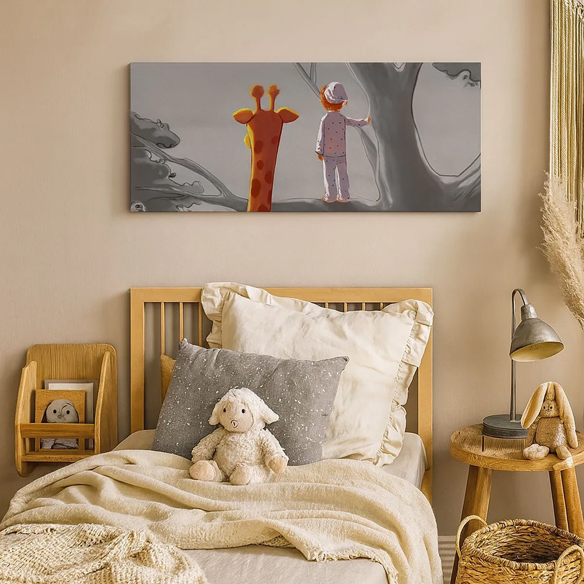 Canvastavla - Bild på duk - Det händer på riktigt - 100x40 cm