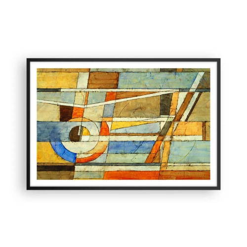 Affisch i svart ram - Kubismen på bygget - 91x61 cm