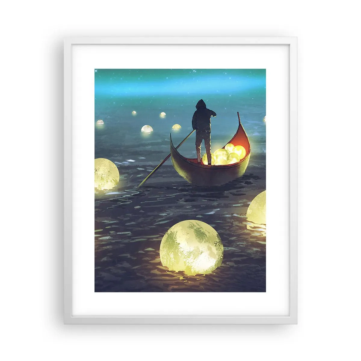 Affisch i vit ram - Saker som filosoferna inte drömt om - 40x50 cm