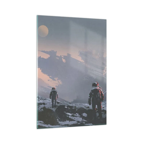 Glastavla - Bild på glas - Under en okänd stjärna - 80x120 cm