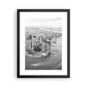 Affisch i svart ram - Hur man inte älskar? - 30x40 cm