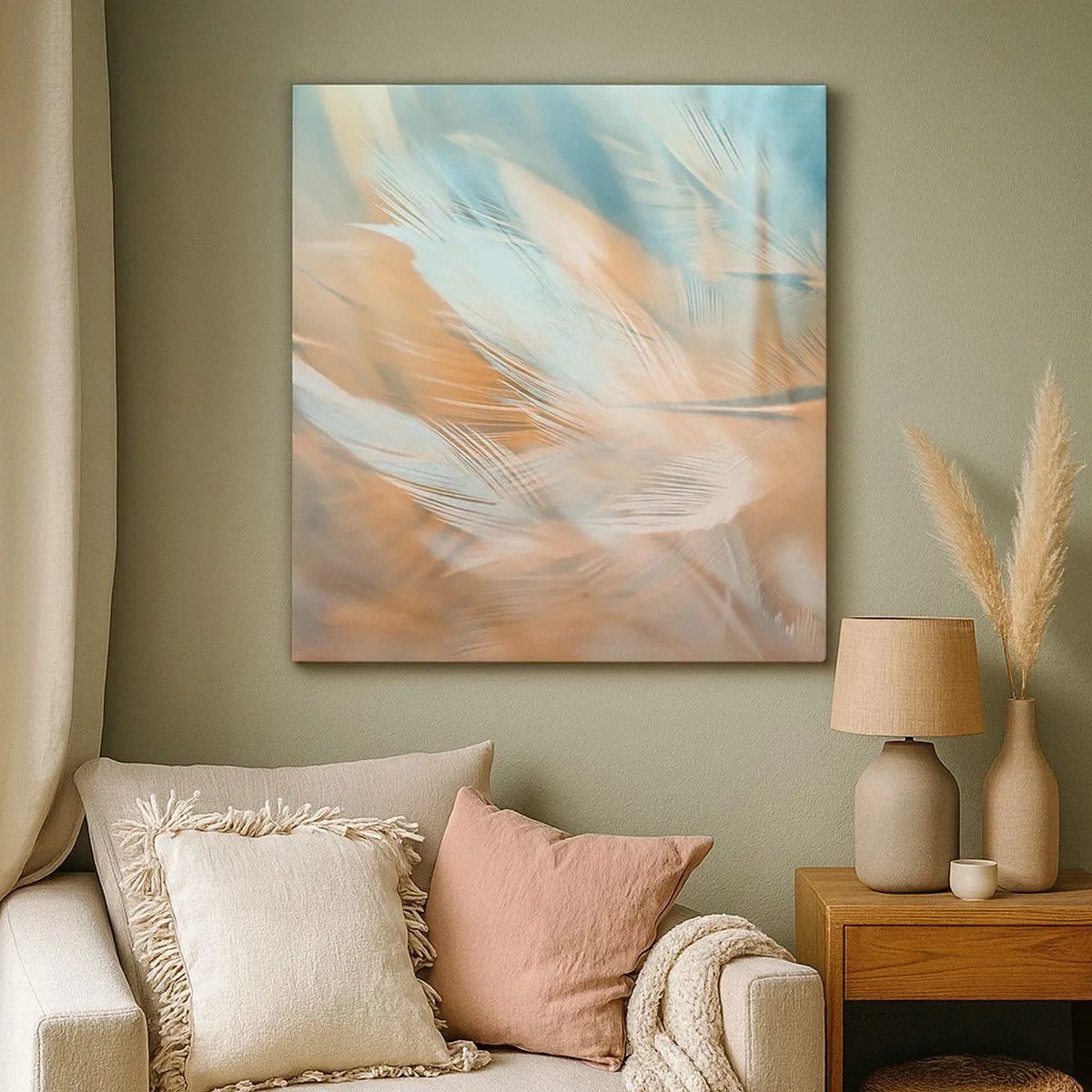 Canvastavla - Bild på duk - I mildhetens land - 30x30 cm