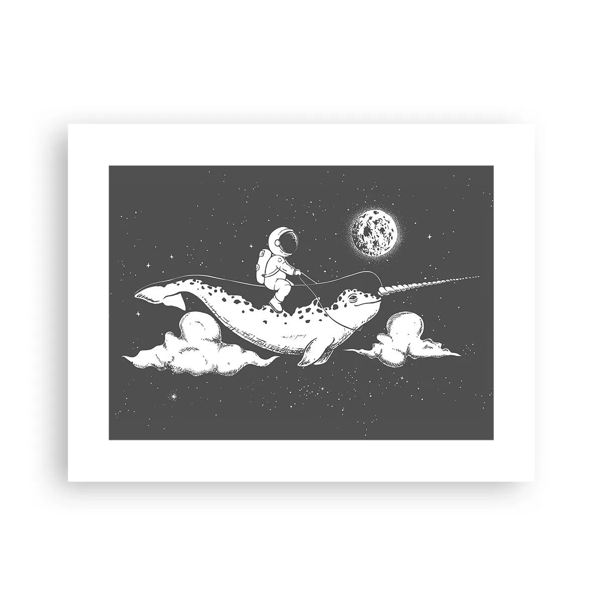 Affisch - Rymdryttare - 40x30 cm