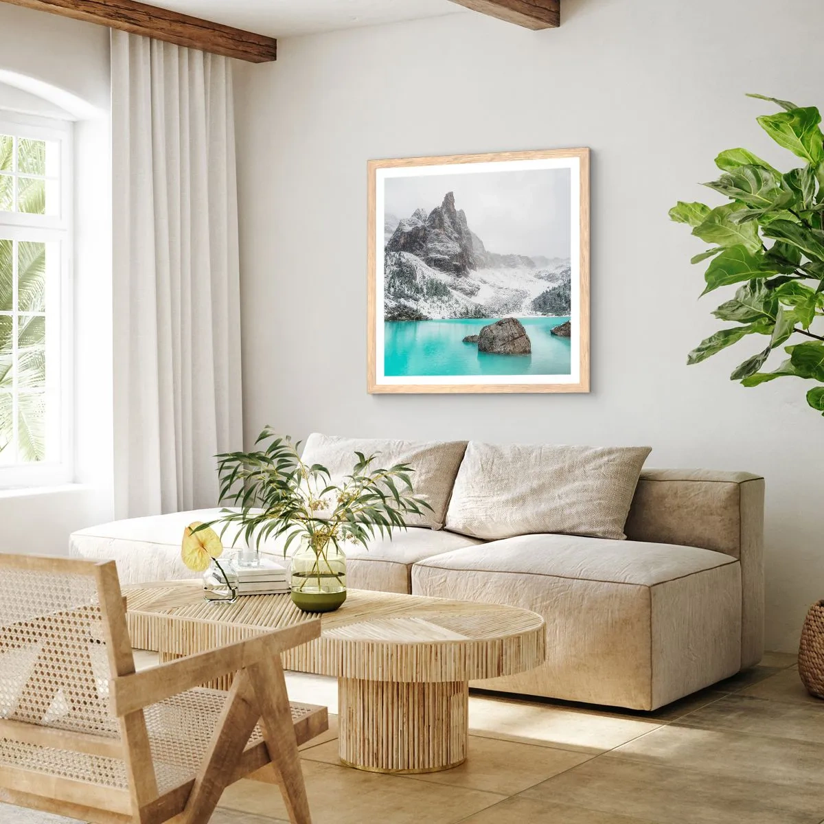 Affisch i ram av ljusek - På vakt - 40x40 cm