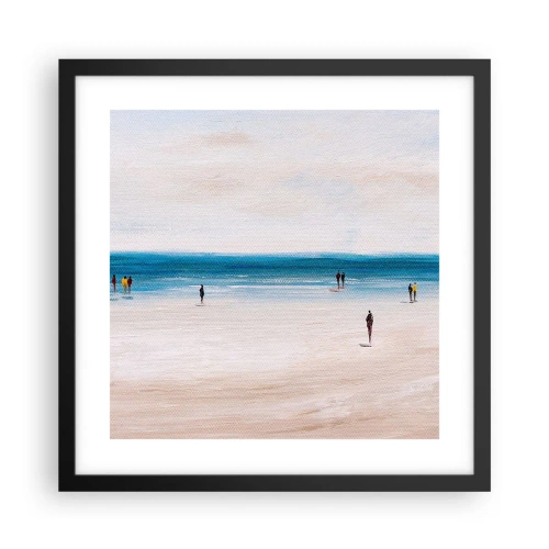 Affisch i svart ram - Ett naturligt behov - 40x40 cm