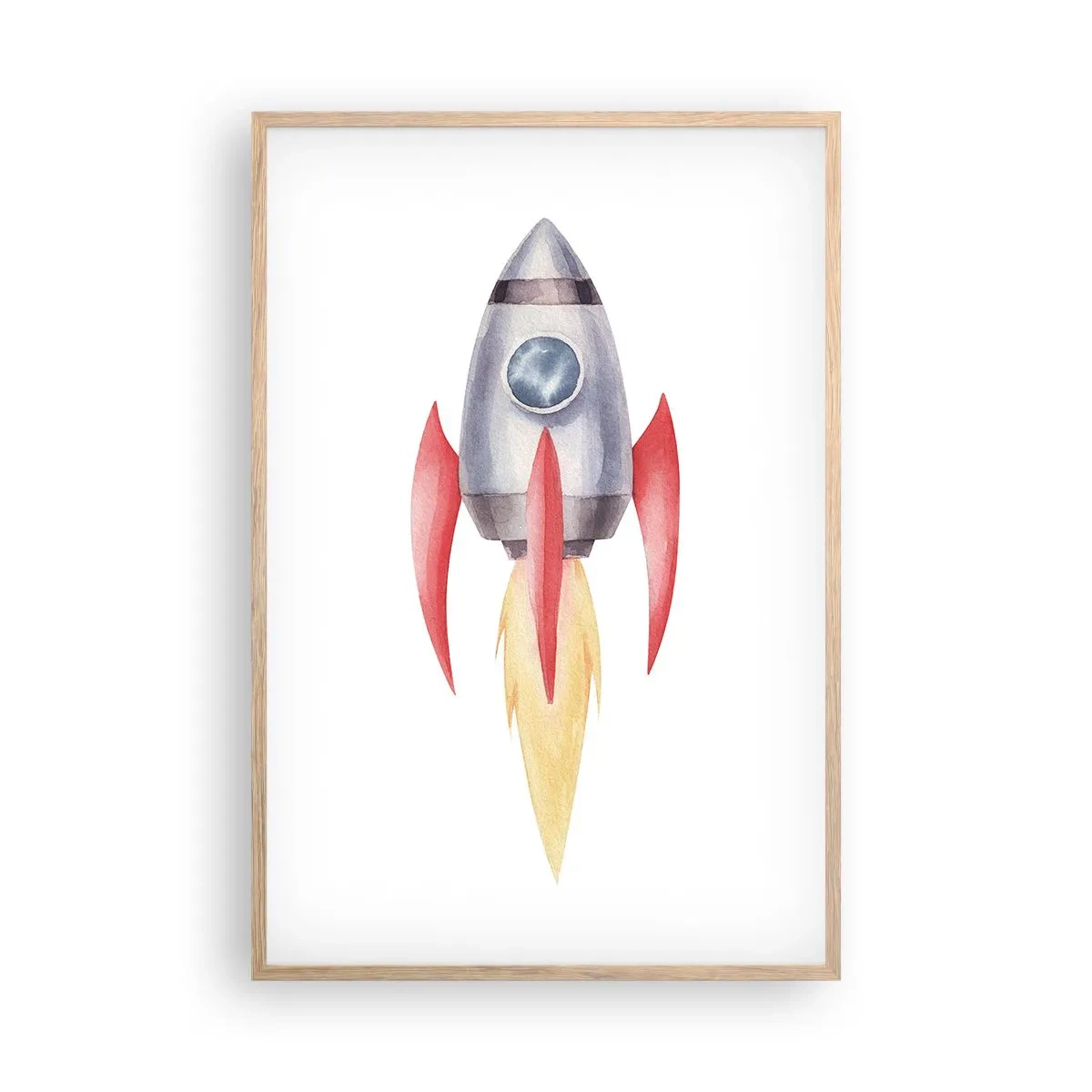 Affisch i ram av ljusek - Högre, snabbare, längre - 61x91 cm