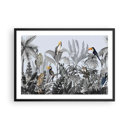 Affisch i svart ram - Afrikansk saga - 70x50 cm