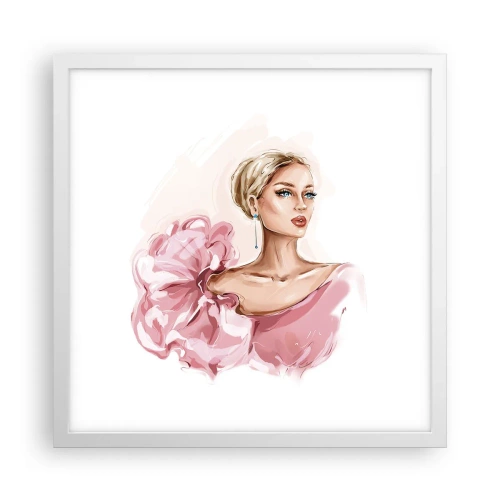 Affisch i vit ram - Som målad... - 40x40 cm