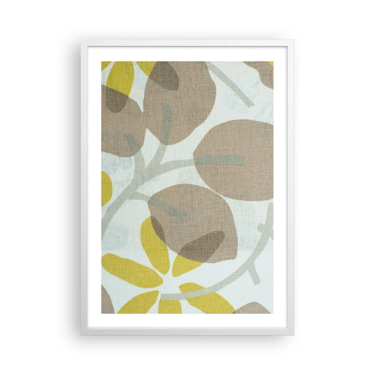Affisch i vit ram - Komposition i solskenet - 50x70 cm