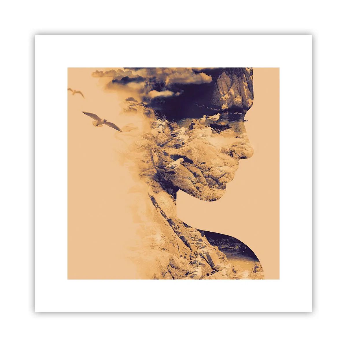 Affisch - Skön av naturen - 30x30 cm