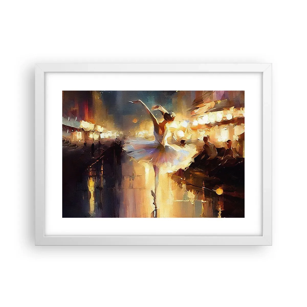 Affisch i vit ram - Ett mirakel på gatan - 40x30 cm