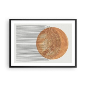 Affisch i svart ram - En solig komposition - 70x50 cm