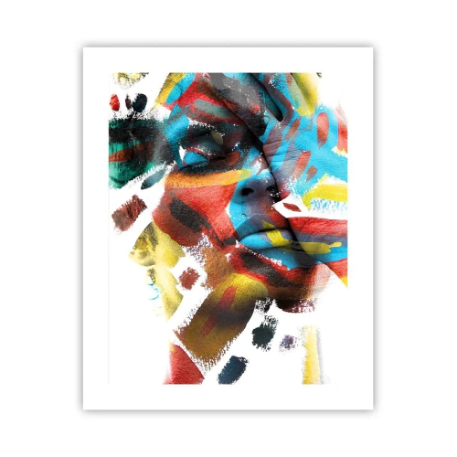 Affisch - Färgrik personlighet - 40x50 cm
