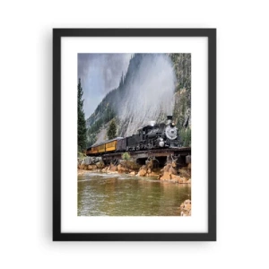 Affisch i svart ram - Vart ska du? Vart? - 30x40 cm