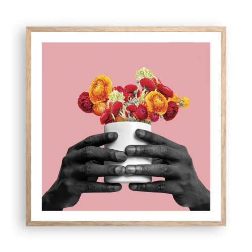 Affisch i ram av ljusek - Livets apoteos - 60x60 cm