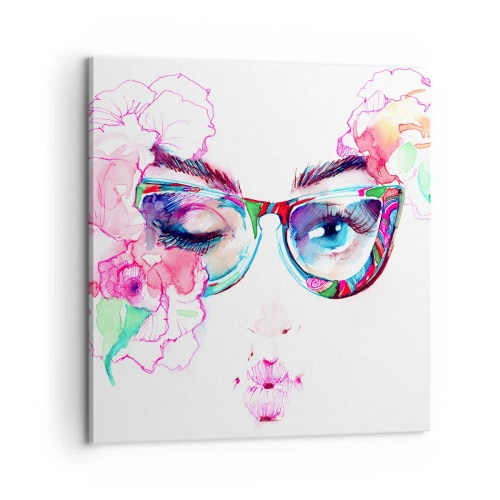 Canvastavla - Bild på duk - Frestande löfte - 60x60 cm