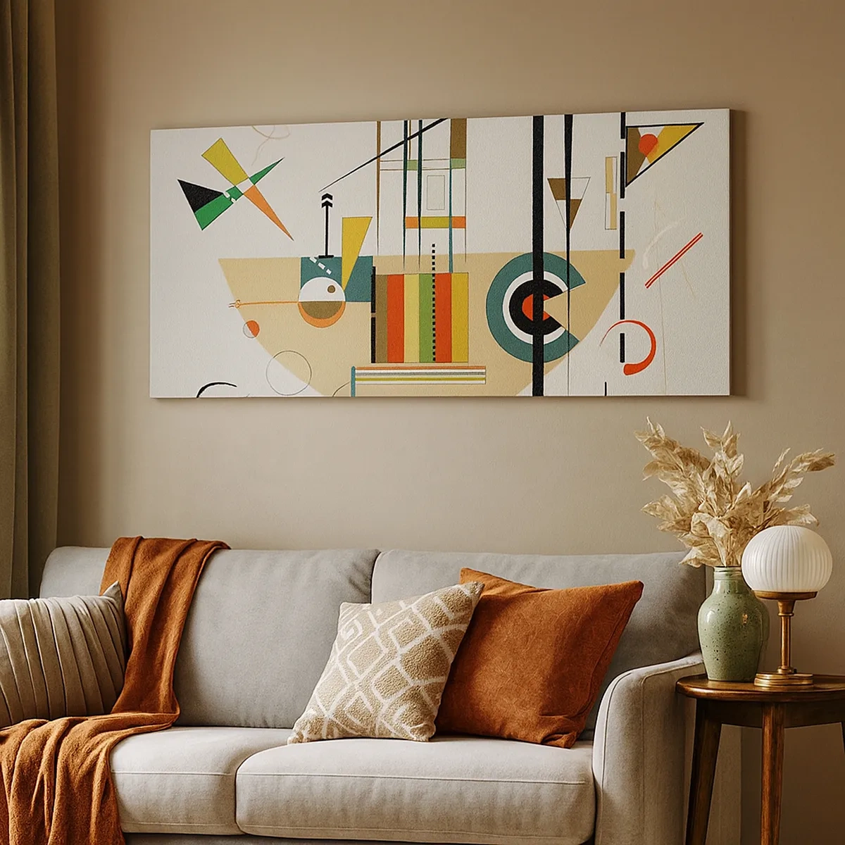 Canvastavla - Bild på duk - Så världen skrattar - 30x30 cm