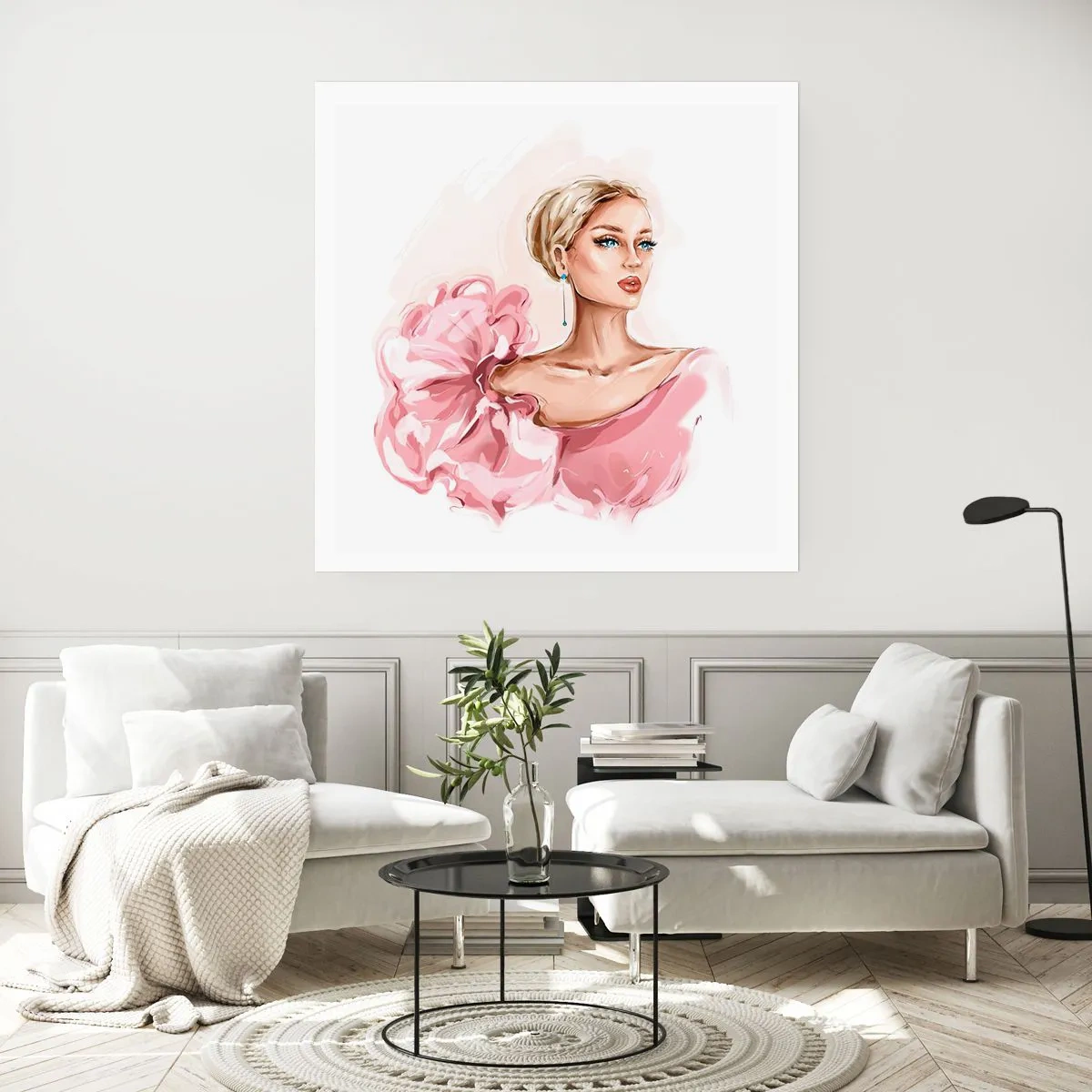 Affisch - Som målad... - 40x40 cm