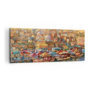 Canvastavla - Bild på duk - Istanbul-berättelse - 100x40 cm
