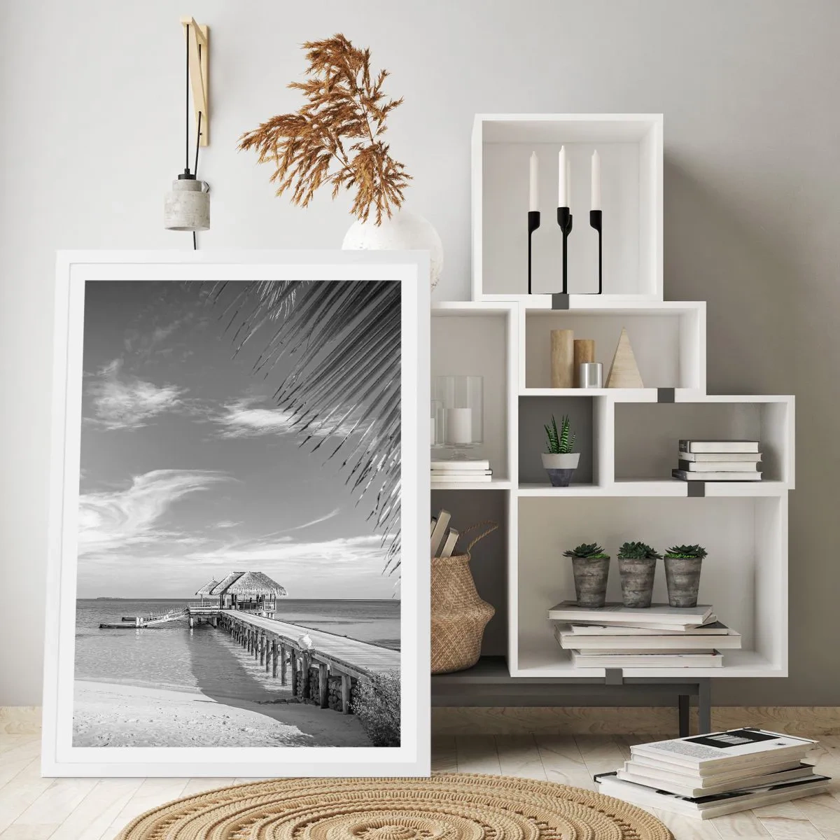 Affisch i vit ram - Minne eller dröm? - 50x70 cm