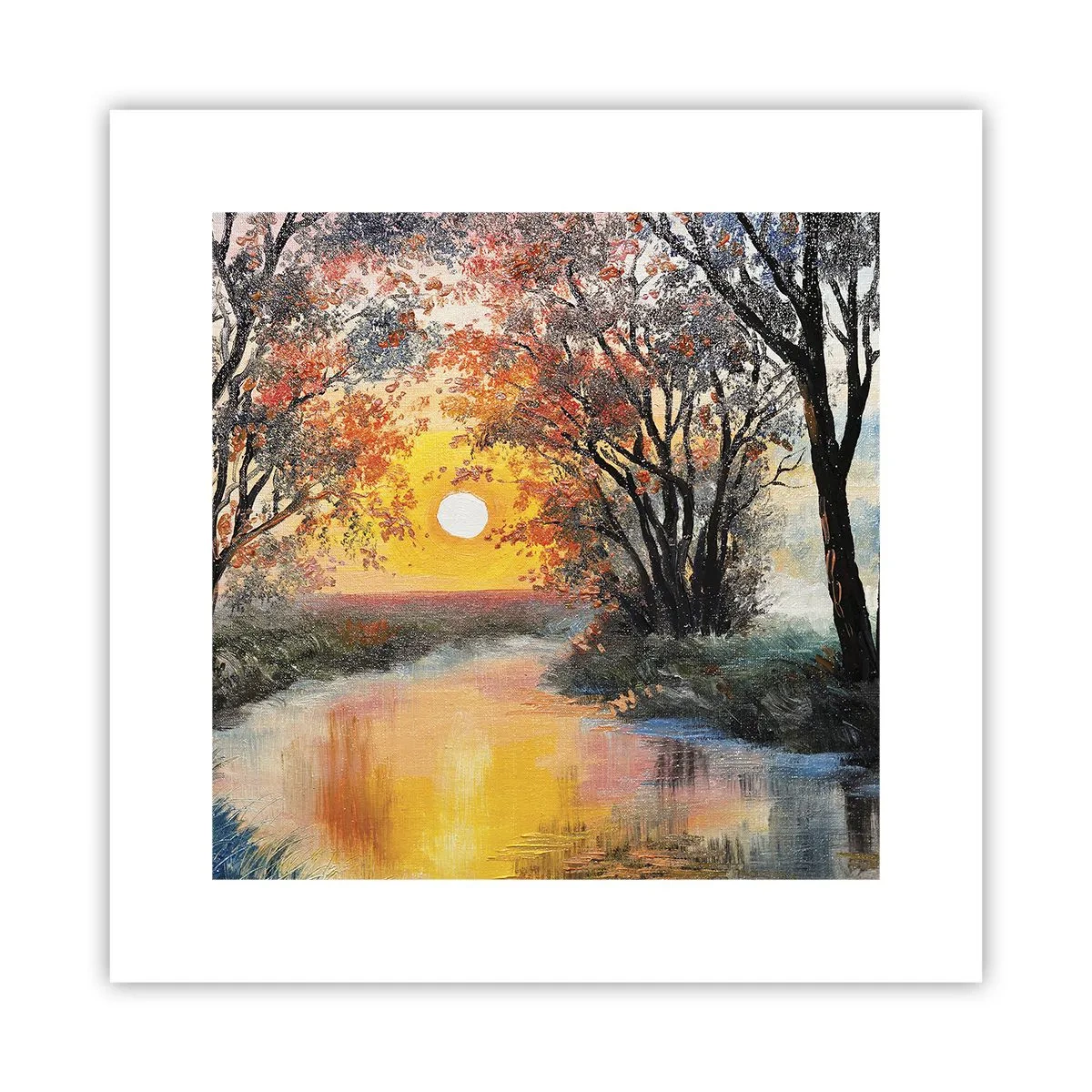 Affisch - Höststämning - 30x30 cm