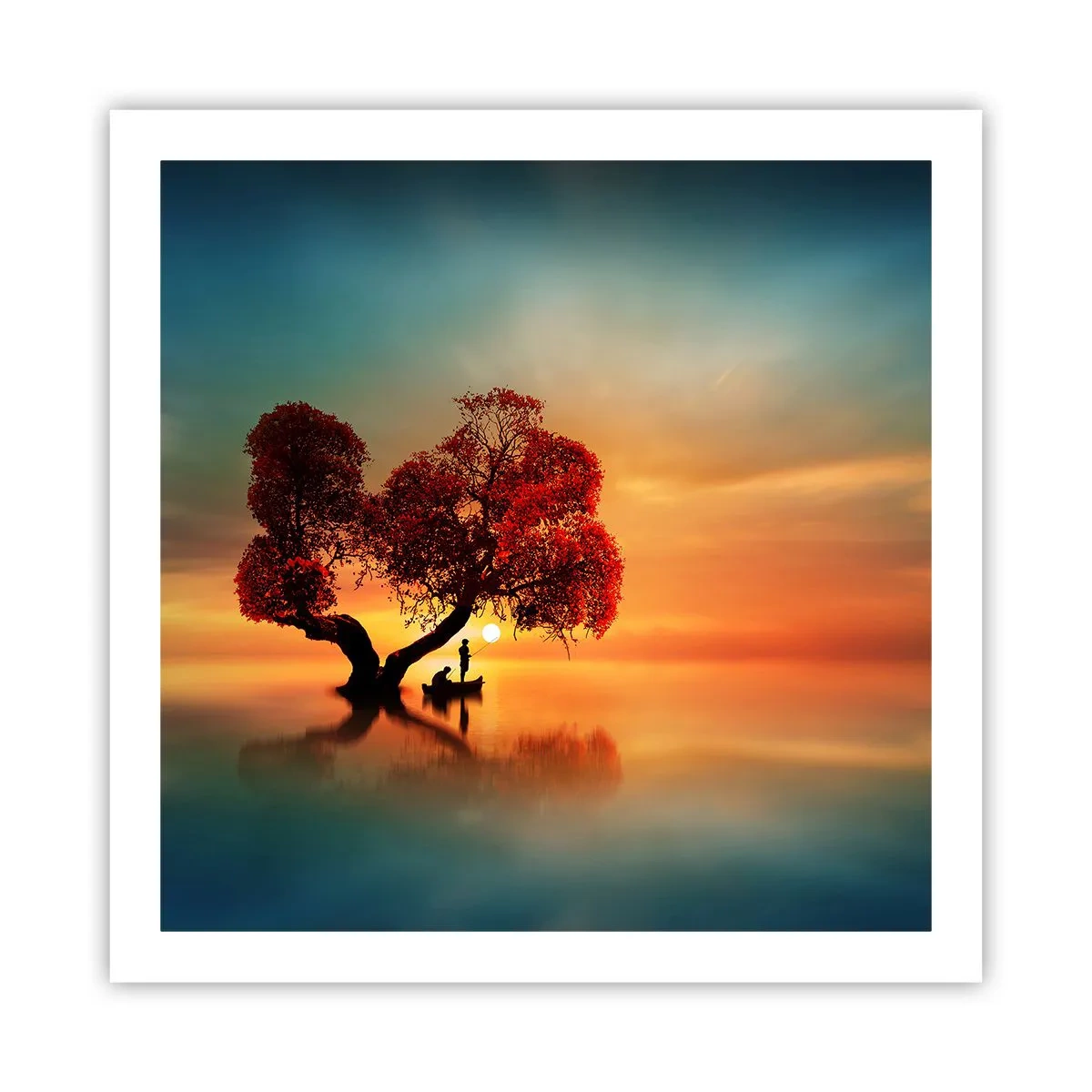 Affisch - Avlägsen tystnad - 60x60 cm