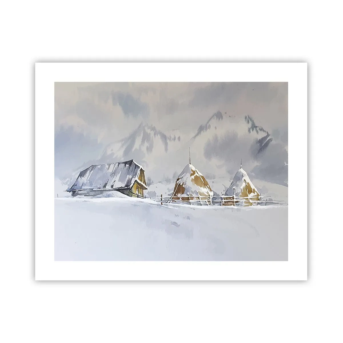 Affisch - I snödalen - 50x40 cm
