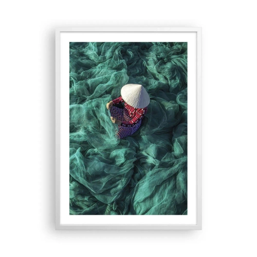 Affisch i vit ram - I nätens hav - 50x70 cm