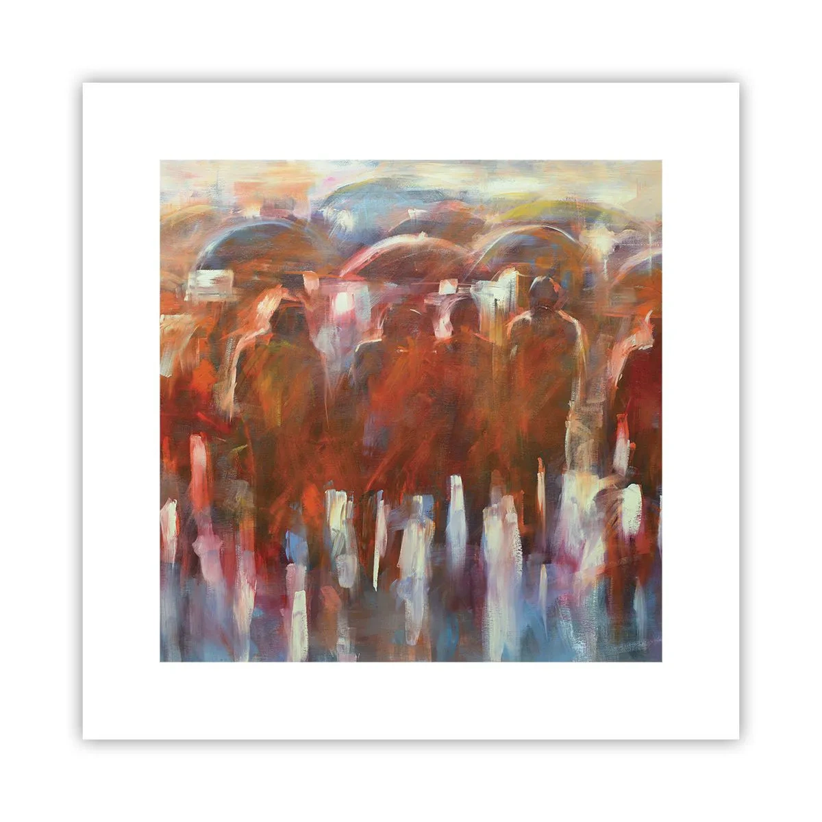 Affisch - Jämna i regn och dimma - 30x30 cm